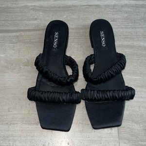 Senso Satin Scrunch Sandal